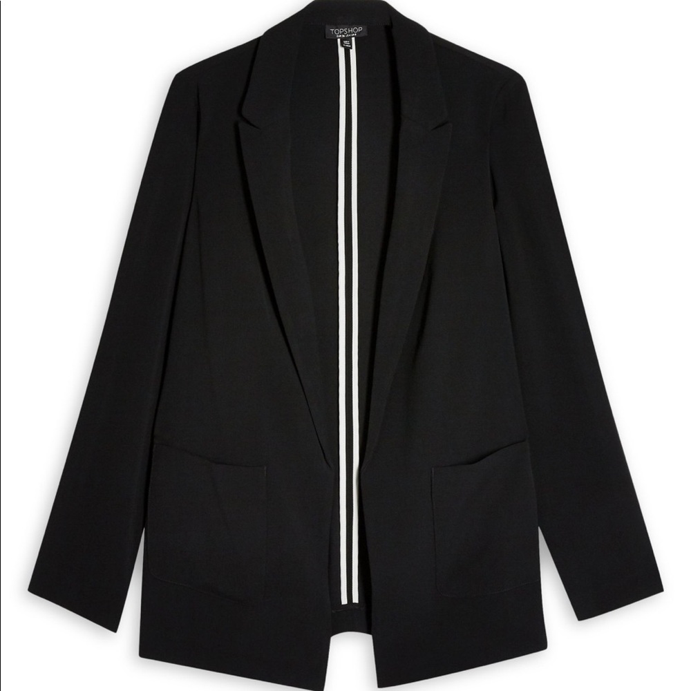 Topshop Black Blazer Jacket - Picture 4 of 5